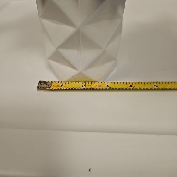 Silver Floral Arrangement in White Vase - Picture 7 of 7